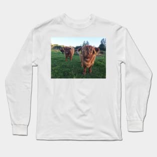 Scottish Highland Cattle Calves 1826 Long Sleeve T-Shirt